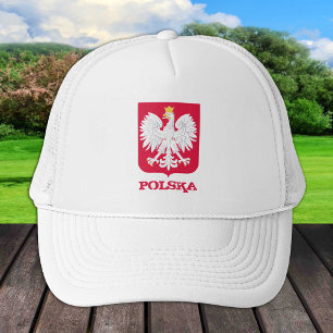 Camionero Polonia y Gorra de la bandera polaca, Eagle Herb P