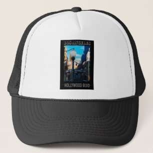 Camionero Poster Hollywood Blvd. Gorra de béisbol