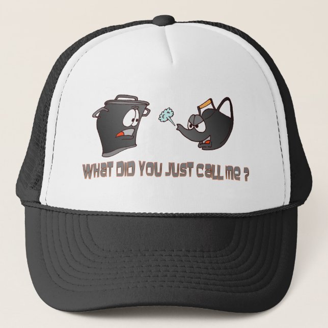 Camionero Pot llamando a la Gorra negra de Kettle (Anverso)