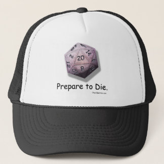 Camionero "Prepárese para morir" gorra del juego de la