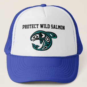 Camionero Proteja el gorra de color salmón salvaje