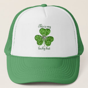 Camionero Purpurina Shamrock Y Gorra De Flores