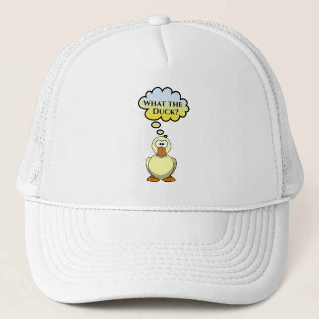 Camionero ¿Qué es el pato? Gorra de béisbol (Anverso)