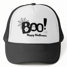 ¡Qué lindo "Boo"! Gorra fantasma de Halloween