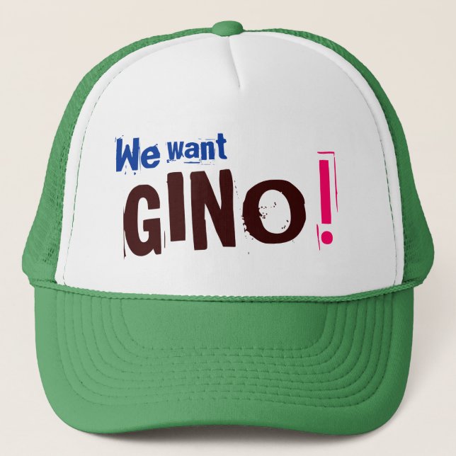Camionero ¡Queremos a GINO! - Gorra de los Celtics de Boston (Anverso)