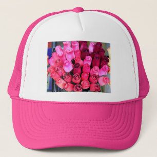 Camionero ramo de gorra del rosa de rosas