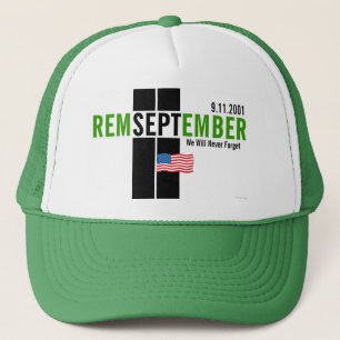 Camionero Recuerde el verde del Gorra de la bandera del 11 d