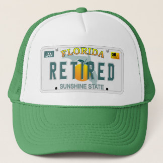 Camionero Retirado en el gorra de la Florida