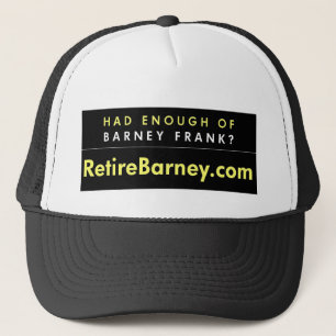 Camionero Retire el gorra de Barney