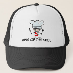 Camionero Rey del gorra del Bbq de la parrilla