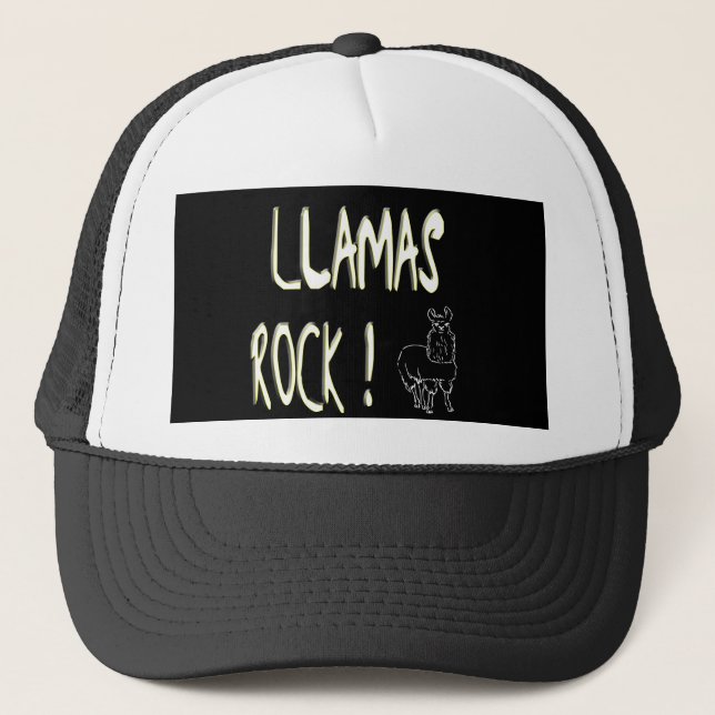 Camionero ¡Roca de las llamas! Gorra (Anverso)