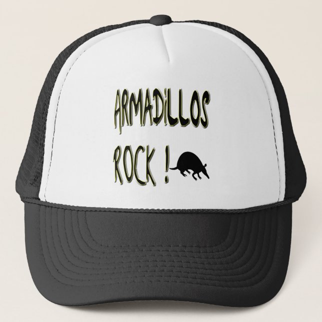 Camionero ¡Roca de los armadillos! Gorra (Anverso)