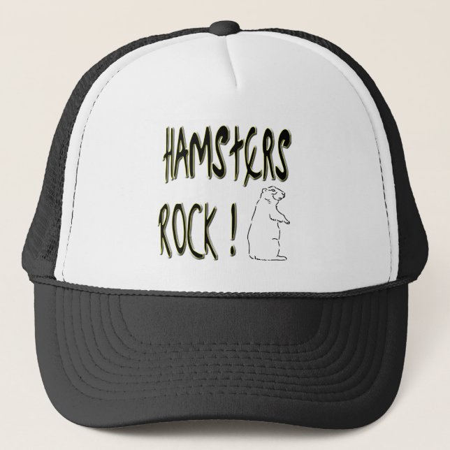 Camionero ¡Roca de los hámsteres! Gorra (Anverso)
