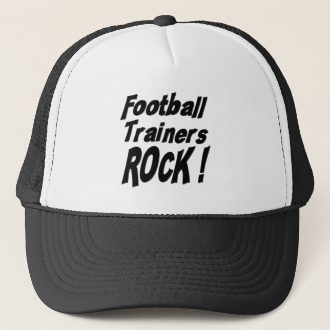 Camionero ¡Roca de los instructores del fútbol! Gorra (Anverso)