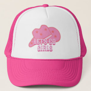 Camionero Rosa moderno Vamos Chicas Gorra de vaqueros Rodeo