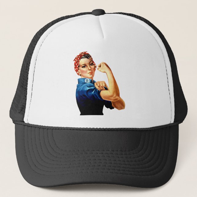 Camionero Rosie the Riveter - ¡Podemos hacerlo! Gorra de béi (Anverso)
