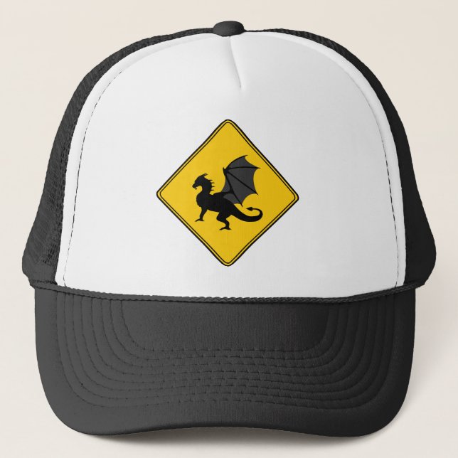 Camionero Rótulo de carretera - Gorra Dragon (Anverso)