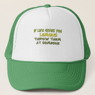 Camionero Si la vida le da el gorra de los limones