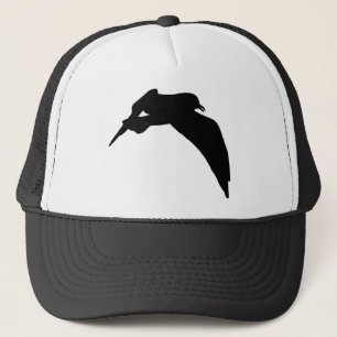 Camionero Silueta de gaviota marina en Gorra negro
