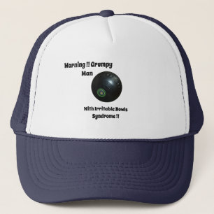 Camionero Síndrome del bowling en césped gracioso, Gorra de 