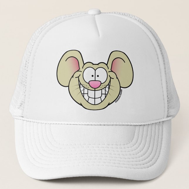 Camionero Sonriente Gorra de Tan Mouse (Anverso)