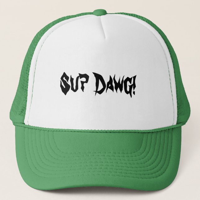 Camionero ¡Sorbo Dawg! Gorra de béisbol (Anverso)