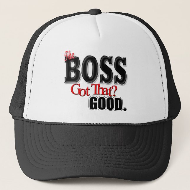 Camionero Soy el gorra de Boss (Anverso)