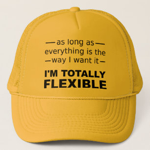 Camionero Soy totalmente flexible Gorra de la pelota diverti
