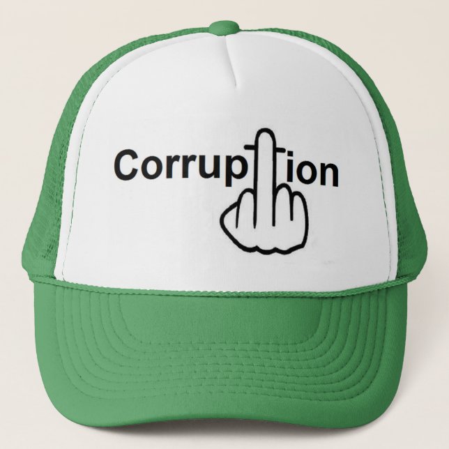 Camionero Sucks de corrupción gorra (Anverso)