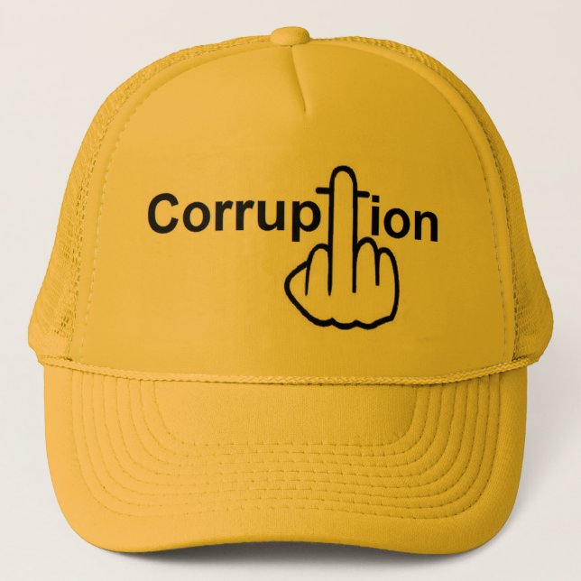 Camionero Sucks de corrupción gorra (Anverso)