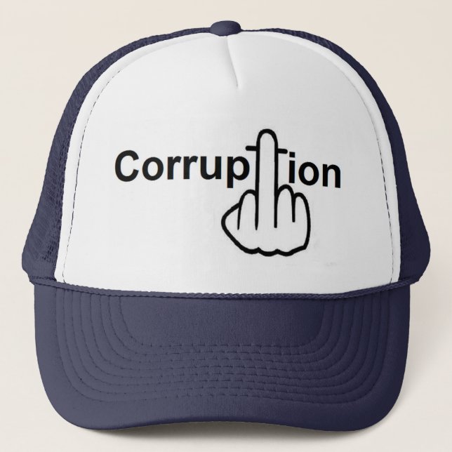 Camionero Sucks de corrupción gorra (Anverso)