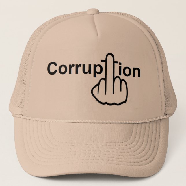 Camionero Sucks de corrupción gorra (Anverso)