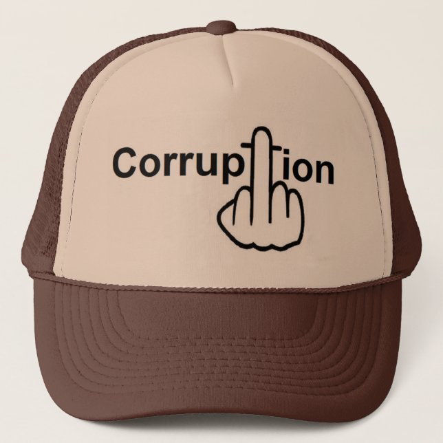 Camionero Sucks de corrupción gorra (Anverso)