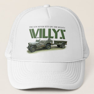 Camionero Sun nunca fija en el gorra de Willys