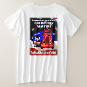 Camionero T-Shi de tamaño superior TacticalCivics