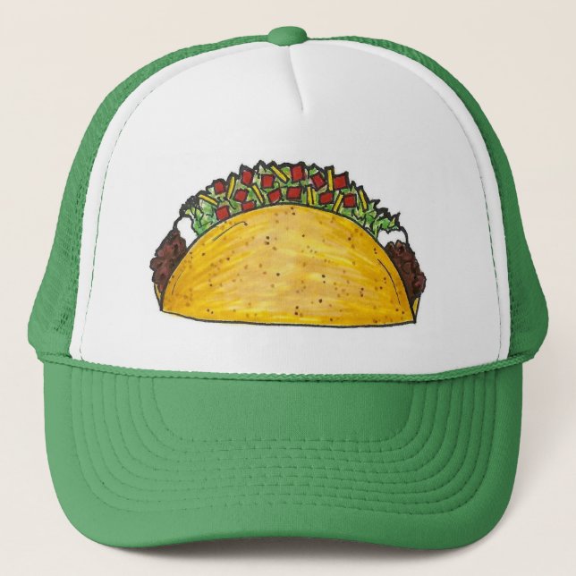 Camionero Taco Tacos Cinco de Mayo Gorra (Anverso)