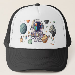 Camionero Tapón estelar de espacio - Gorra con planetas con