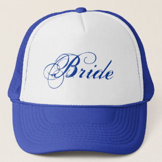 Camionero Tema azul simple gorra de novia