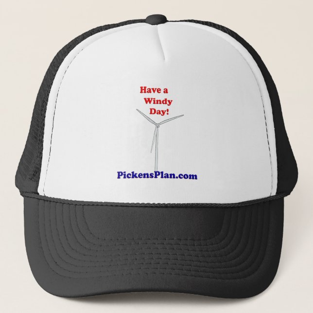 Camionero ¡Tenga un día ventoso! Gorra de los PP (Anverso)