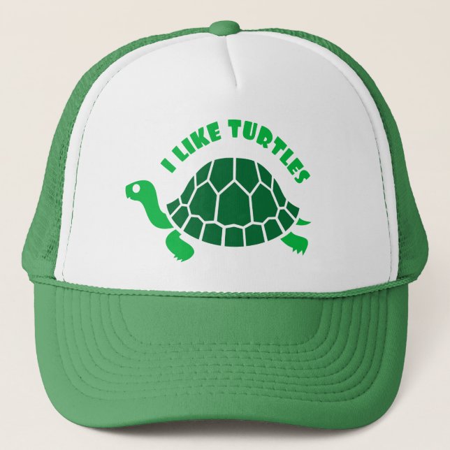 Camionero Tengo gusto del gorra de las tortugas (Anverso)