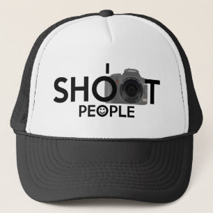 Camionero Tiro el gorra divertido de los fotógrafos de la