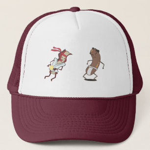 Camionero Tocino contra el gorra de la salchicha