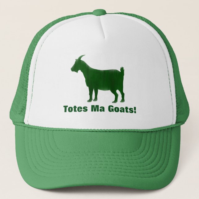 Camionero Totes verdes Mamáes Gorra de acuarela de cabras (Anverso)