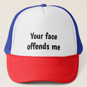 Camionero Tu cara me ofende - Divertido Gorra de Gorra de Bé