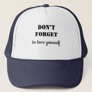 Camionero Una gorra de béisbol con la inscripción "No olvide