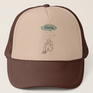 Camionero "ÚNICAMENTE" Tipografía Minimalista Gorra de béisb