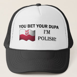 Camionero "Usted apuesta su dupa que soy" gorra polaco de