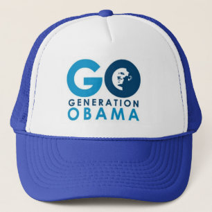 Camionero Va el gorra de Obama de la generación
