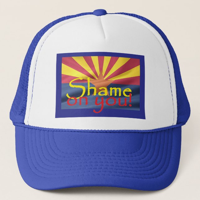 Camionero VERGÜENZA de Arizona EN USTED gorra (Anverso)