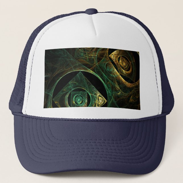Camionero Vibraciones mágicas Resumen Gorra de arte (Anverso)